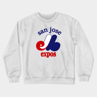 Defunct San Jose Expos Baseball 1982 Crewneck Sweatshirt